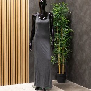 Daftbird Dark Gray Maxi Dress, Size M
